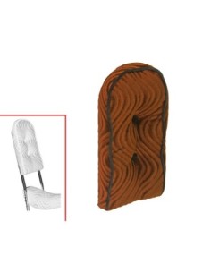 Sissy Bar Back Cushion Velour Brown.